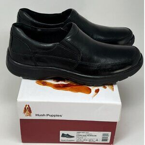 Hush Puppies Men's Lorcan Henson Slip-On Loafer, Black Size 11.5